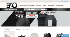 Desktop Screenshot of bodyarmoroutlet.com